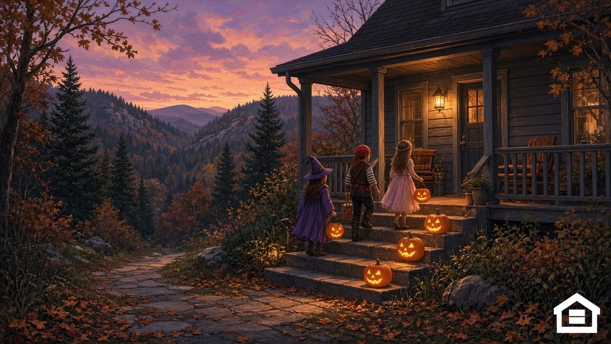 Illustration for the article Trick-or-Treat Safety for Renters: Porch Lights, Decorations and Liability